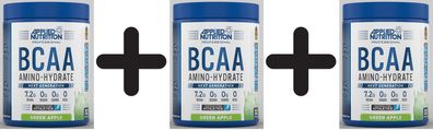 3 x BCAA Amino-Hydrate, Green Apple - 450g
