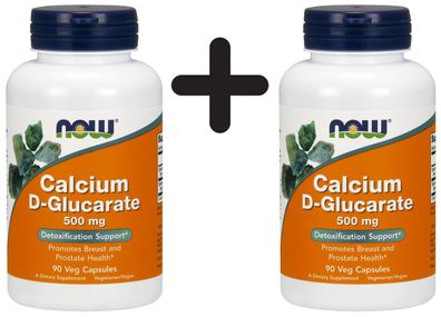 2 x Calcium D-Glucarate, 500mg - 90 vcaps