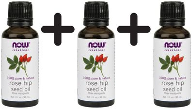 3 x Essential Oil, Rose Hip Seed Oil - 30 ml.