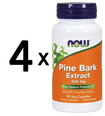 4 x Pine Bark Extract, 240mg - 90 vcaps