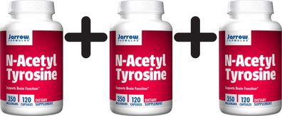 3 x N-Acetyl Tyrosine, 350mg - 120 caps