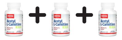 3 x Acetyl L-Carnitine, 500mg - 60 vcaps