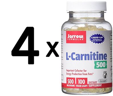 4 x L-Carnitine, 500mg - 100 licaps