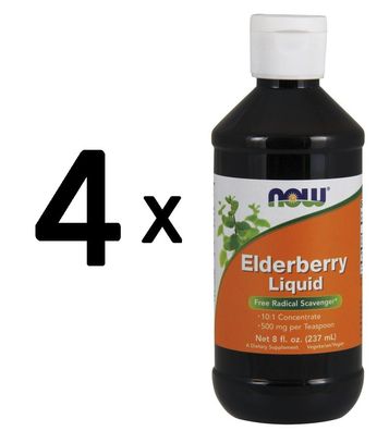 4 x Elderberry Liquid - 237 ml.