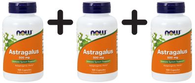 3 x Astragalus, 500 mg - 100 caps