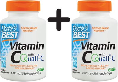 2 x Vitamin C with Quali-C, 1000mg - 360 vcaps
