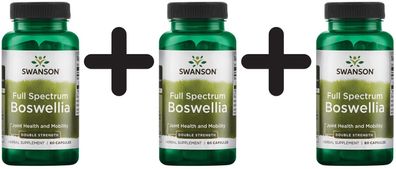 3 x Full Spectrum Boswellia, 800mg Double Strength - 60 caps