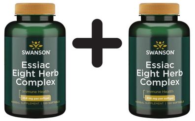 2 x Essiac Eight Herb Proprietary Blend, 398mg - 120 softgels
