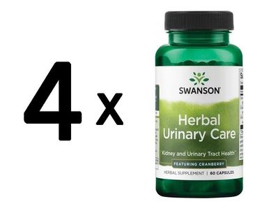 4 x Full Spectrum Herbal Urinary Care - 60 caps