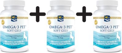 3 x Omega-3 Pet - 90 softgels