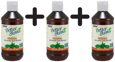 3 x Better Stevia Liquid, Original - 237 ml.
