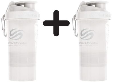 2 x Shaker Original2Go, Pure White - 600 ml.