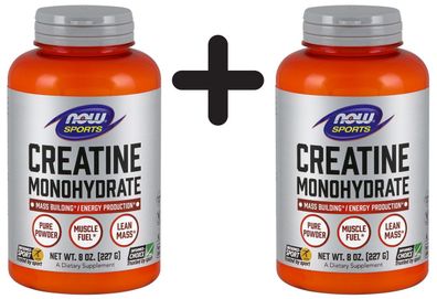 2 x Creatine Monohydrate, Pure Powder - 227g