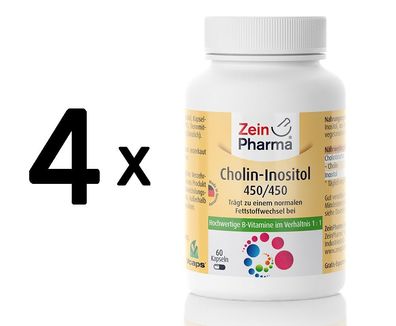 4 x Choline-Inositol 450/450mg - 60 caps