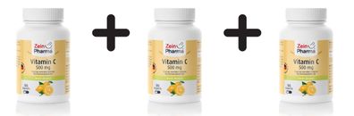 3 x Vitamin C, 500mg - 90 caps