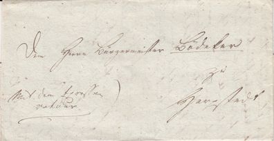 Niedersachsen vollständiger Vorphilabrief aus dem Jahr 1800 von Delmenhorst - ?