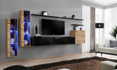 Luxus Möbel Wohnwand Sideboard Designer Wandschrank Einrichtung TV-Ständer