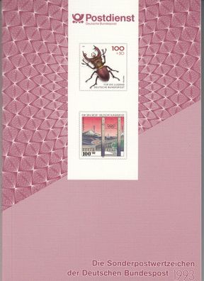 Bund Jahrbuch 1993 Die Sonderpostwertzeichen postfrisch/ MNH - komplett