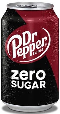 Dr. Pepper Zero Sugar (72 x 0,33 L Dosen) Zuckerfrei