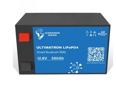 Ultimatron Batterie LiFePO4 12.8V 560Ah BMS mit Bluetooth Wohnmobil Untersitz