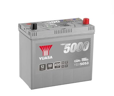 YUASA YBX5053 12V 50Ah 450A High Performance SMF-Batterien ca. 50.000 Starts