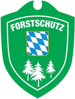 TacFirst Unisex – Erwachsene Forstschutz Bayern Autoschild, Grün, One Size