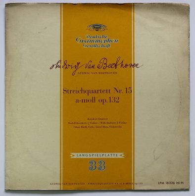 Deutsche Grammophon LPM 18 226 - Streichquartett N.15 A-Moll Op. 132