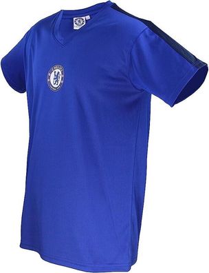 Champion's City T-Shirt Chelsea FC, offizielle Replika, Blau, offizielles Wappen