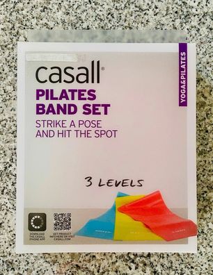 Casall Pilates- Yoga- Bänder 3er Set Widerstandsbänder Expander