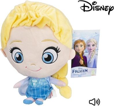Disney Frozen Eiskönigin Elsa Puppe mit Sound Plüsch 25 cm Mädchen Prinzessin