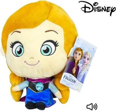 Disney Frozen Eiskönigin Anna Puppe mit Sound Plüsch 25 cm Mädchen Prinzessin