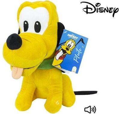 Disney Pluto Stofftier Kuscheltier mit Sound ca. 28 cm NEU Spielzeug