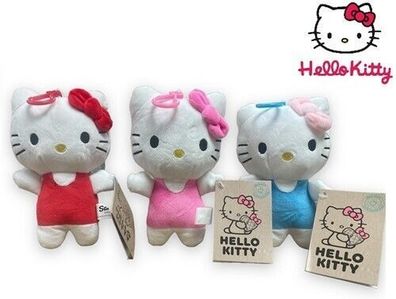 Hello Kitty Plüschtier Kuscheltier Stofftier für Kinder 17 cm mit Bagclip