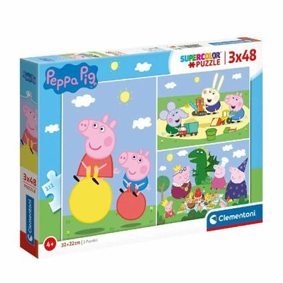 Clementoni Puzzlespiel 3-in-1 Peppa Pig 144 Teile