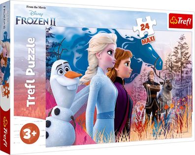 Disney Frozen 2 Magische Reise 24 Teile Maxi Puzzle Spielzeug Kinder (Gr. 60x40cm)