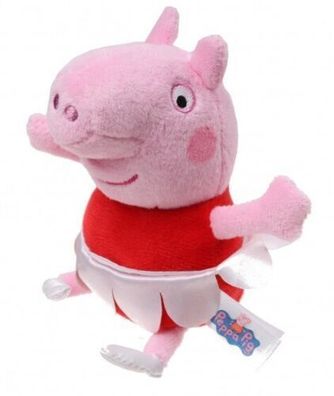 Nickelodeon Kuscheltier Peppa Wutz Schweinetänzerin rosa/ rot 17 cm / Spielzeug