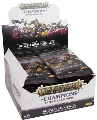 Warhammer AGE OF SEGMAR Champions Sammelkartenspiel Display Box 24 Booster DE