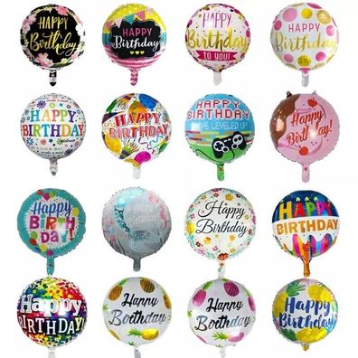 Happy Birthday Folien Luftballon Kinder Geburtstag Deko Mädchen / Junge / Unisex