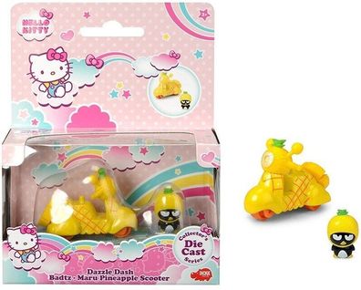 Dickie Toys, Hello Kitty, Dazzle Dash, Badtz - Maru Pineapple Scooter / Spielzeu
