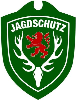 Waidmannsbruecke Unisex – Erwachsene Jagdschutz Hessen Autoschild, Grün, One Siz
