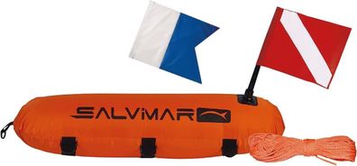 Salvimar Unisex-Adult Torpedo Buoy Fabric Covered Schwimmring, Orange, 84 cm