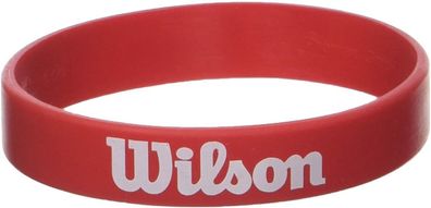 Wilson Logo-Armband, für Damen und Herren, Wilson BrAcelet, Einheitsgröße, rot,