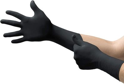 Ansell Handschuhe, Schwarz, Premium Microflex, Nitrilschutz, Unisex, Erwachsene,