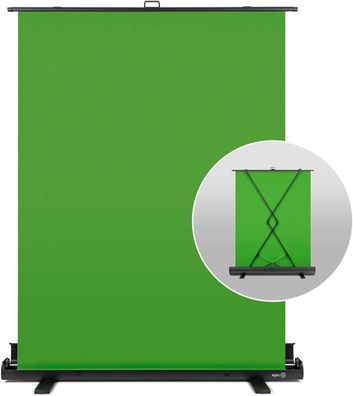 Elgato Green Screen - Ausfahrbares Chroma-Key-Panel knitterfreies Material Ultr-