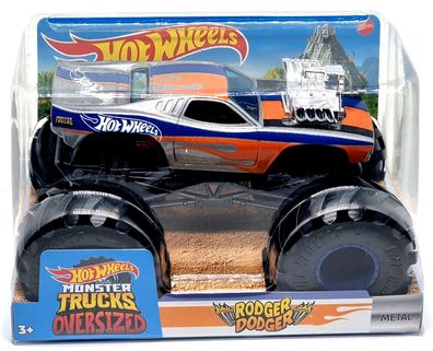 Hot Wheels Großes Auto / cars 1:24 Metal Body Monster Trucks Rodger Dodger