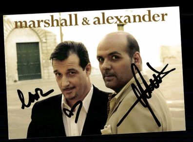 Marshall und Alexander Autogrammkarte Original Signiert ## BC 203166