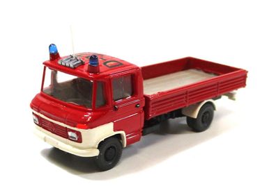 Automodell H0 Wiking MB Pritschenwagen Feuerwehr