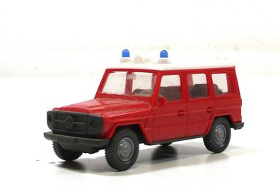 Automodell H0 Wiking Mercedes G Feuerwehr