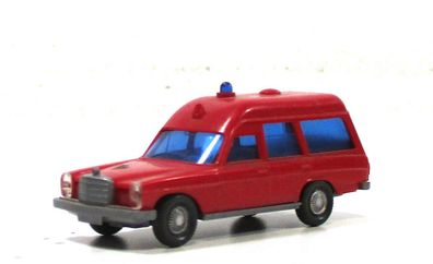 Automodell H0 Wiking Mercedes 220 Krankenwagen Feuerwehr