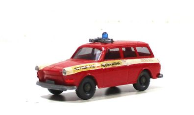 Automodell H0 Wiking VW 1500 Variant Feuerwehr